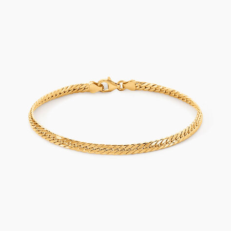 Bracelet Izel Maille Anglaise Or Jaune - Bracelets cha&icirc;ne Femme | Histoire d&rsquo;Or