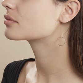 Boucles D'oreilles Pendantes Pink Or Rose - Boucles d'oreilles pendantes Femme | Histoire d’Or