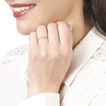 Bague Anfel Or Rose Oxyde De Zirconium - Bagues avec pierre Femme | Histoire d&rsquo;Or