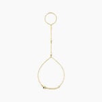 Bijou De Main Jaipur Acier Jaune - Bracelets Femme | Histoire d&rsquo;Or