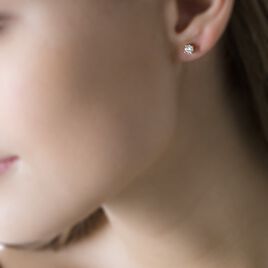 Boucles D'oreilles Puces Victoria Or Jaune Diamant - Clous d'oreilles Femme | Histoire d’Or