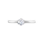 Bague Solitaire Natalia Pl Platine Blanc Diamant - Bagues solitaires Femme | Histoire d&rsquo;Or