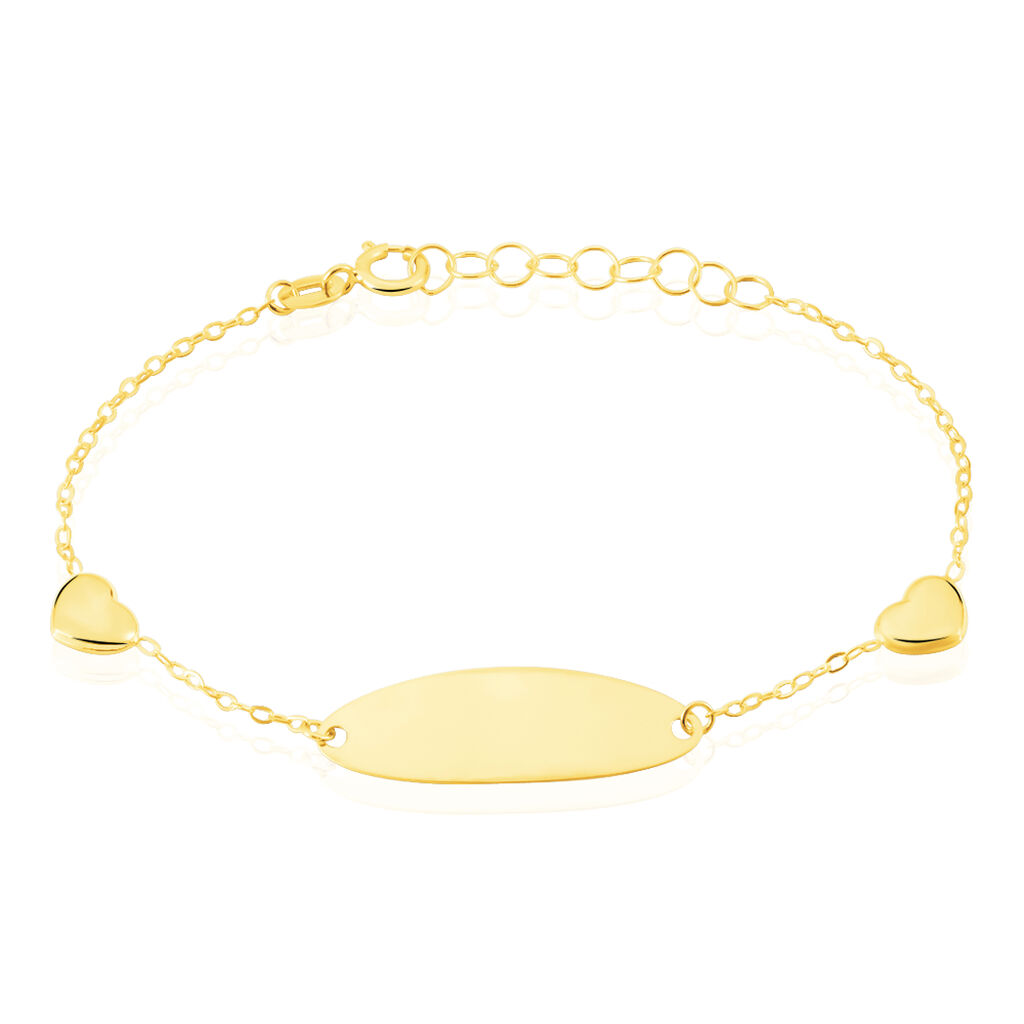 Bracelet Identité Gaspardine Maille Forçat Or Jaune - Bracelets Communion Enfant | Histoire d’Or