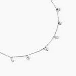 Collier Argent Blanc Deep In Love Oxyde De Zirconium - Colliers fantaisie Femme | Histoire d&rsquo;Or