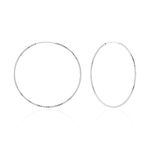 Cr&eacute;oles Argent Blanc Agathe - Boucles d'oreilles cr&eacute;oles Femme | Histoire d&rsquo;Or