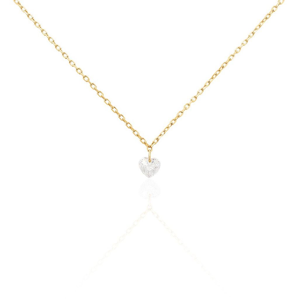 Collier Crush Plaqué Or Jaune Oxyde De Zirconium - Colliers fantaisie Femme | Histoire d’Or