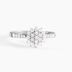 Bague Or Blanc  Chouchana Diamant Synthetique - Bagues avec pierre Femme | Histoire d&rsquo;Or