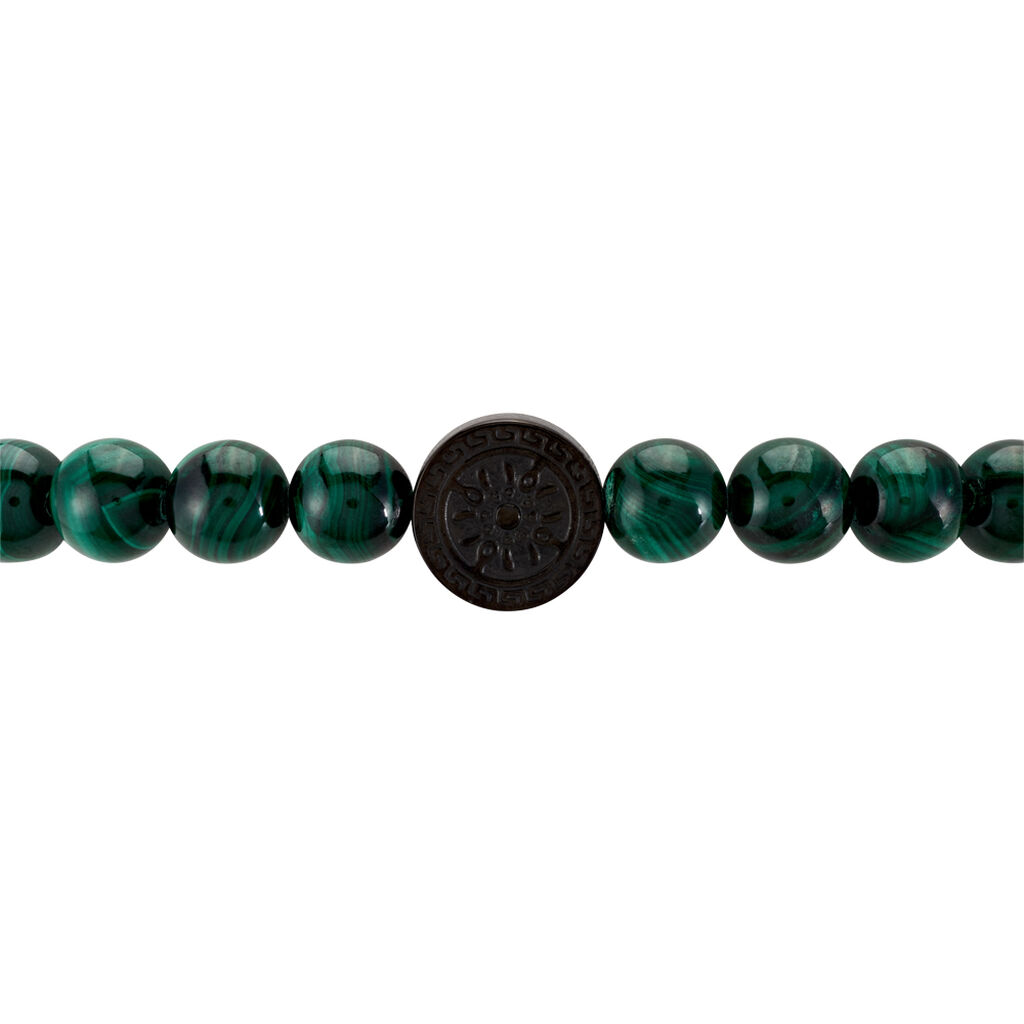Bracelet Jourdan Acier Noir Malachite - Bracelets Homme | Histoire d’Or