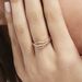Bague Plaqué Or Jaune Ciera Oxydes De Zirconium - Bagues avec pierre Femme | Histoire d’Or