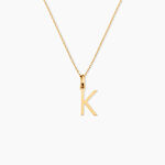 Pendentif Ionia Lettre Or Jaune - Pendentifs Famille | Histoire d&rsquo;Or