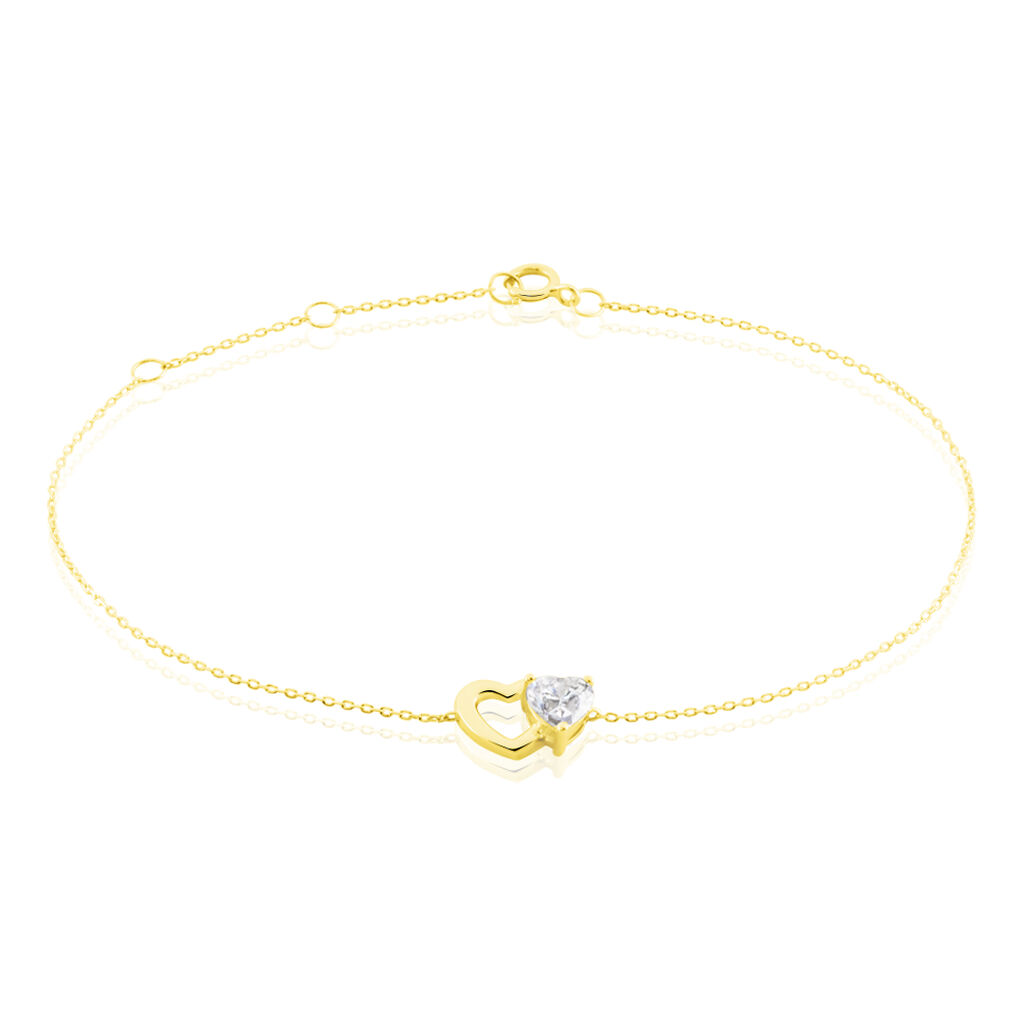 Bracelet Charlelie Or Jaune Oxyde - Bracelets Coeur Femme | Histoire d’Or