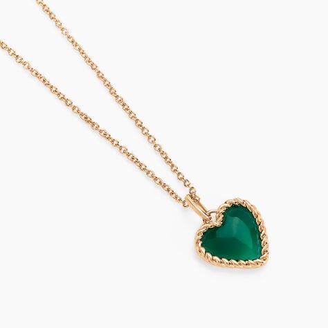 Collier Par Amour Plaque Or Jaune Agate - Colliers Femme | Histoire d’Or