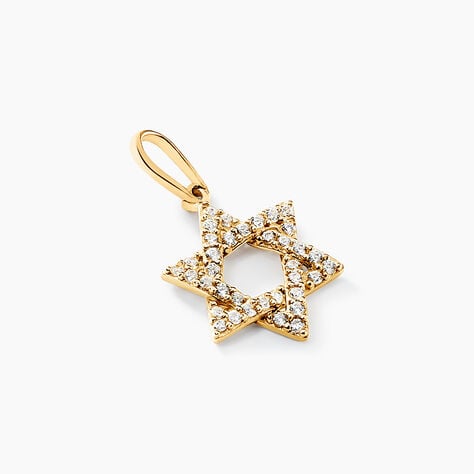 Pendentif Faye Or Jaune Oxyde De Zirconium - Pendentifs Famille | Histoire d’Or