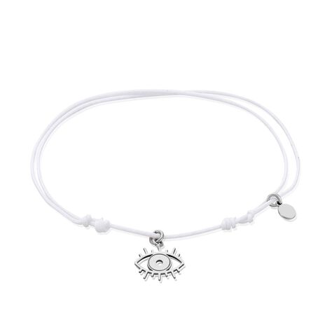 Bracelet Naxos Argent Blanc - Bracelets cordon Femme | Histoire d&rsquo;Or