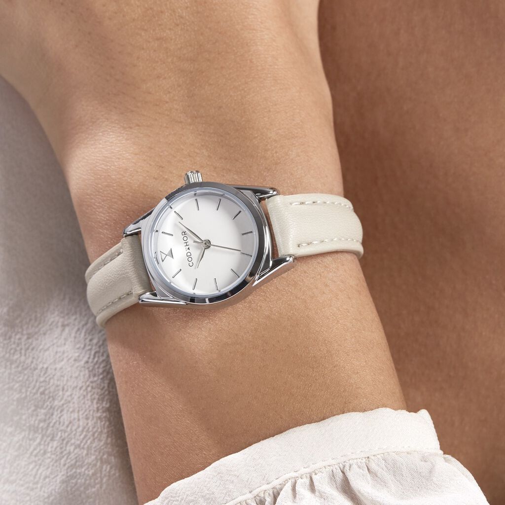 Montre Codhor Anais Blanc - Montres Femme | Histoire d’Or