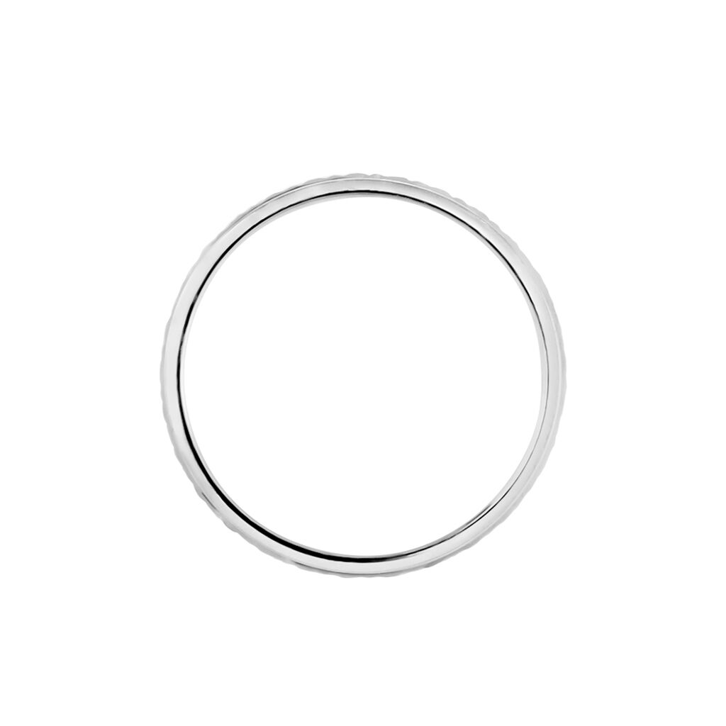 Alliance Marine Ruban Plat Or Blanc - Alliances Femme | Histoire d’Or