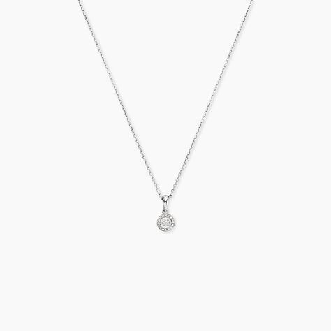 Collier Domitia Or Blanc Diamant - Colliers Femme | Histoire d&rsquo;Or