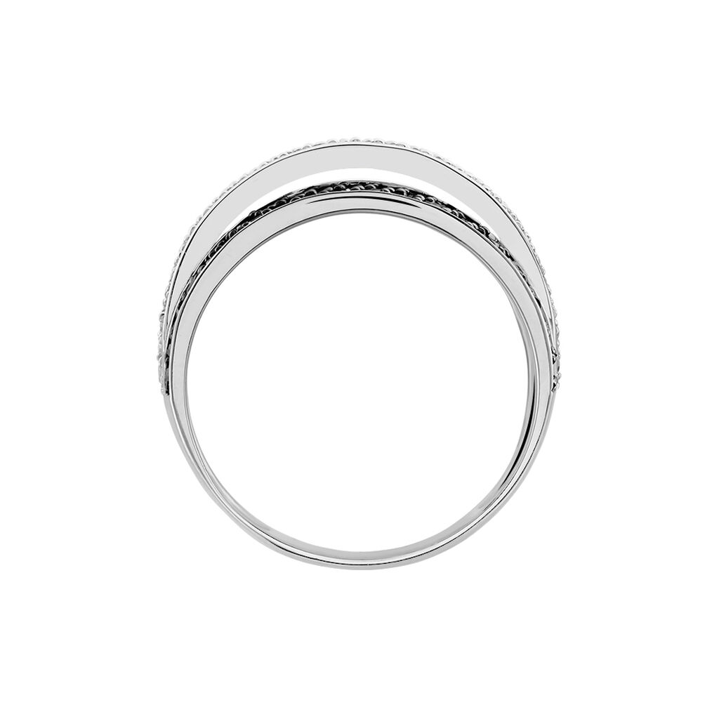 Bague Cihan Or Blanc Diamant - Bagues avec pierre Femme | Histoire d’Or
