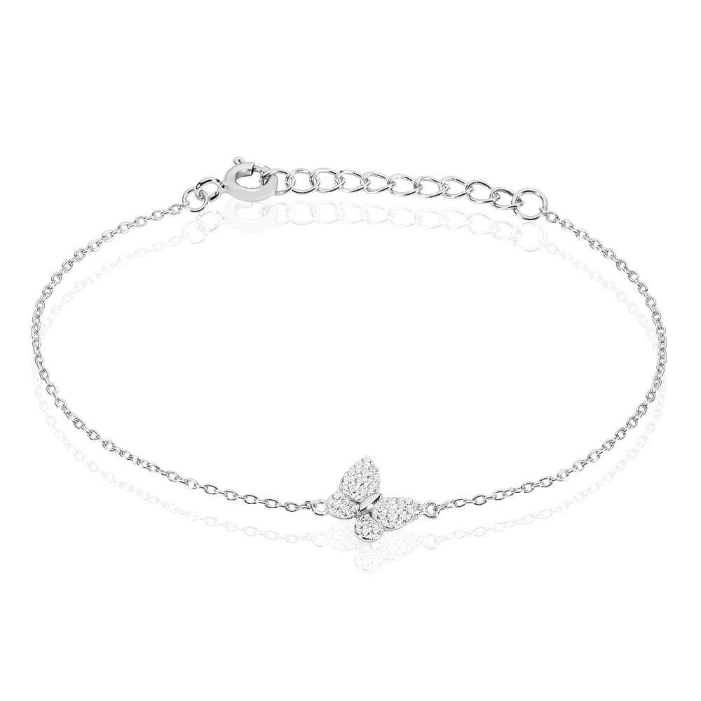 Bracelet papillon argent Clearance