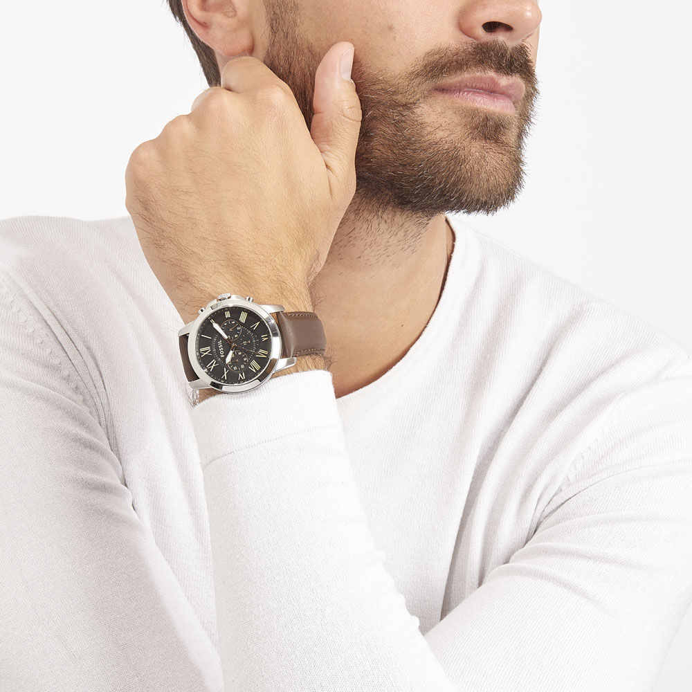 Montres Fossil FS4813IE Acier Boucle Ardillon Blanc Ronde - HIMHB1N9210 •  Histoire d'Or