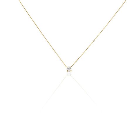 Collier Collection Aphrodite Or Jaune Diamant Synthetique - Colliers Femme | Histoire d’Or