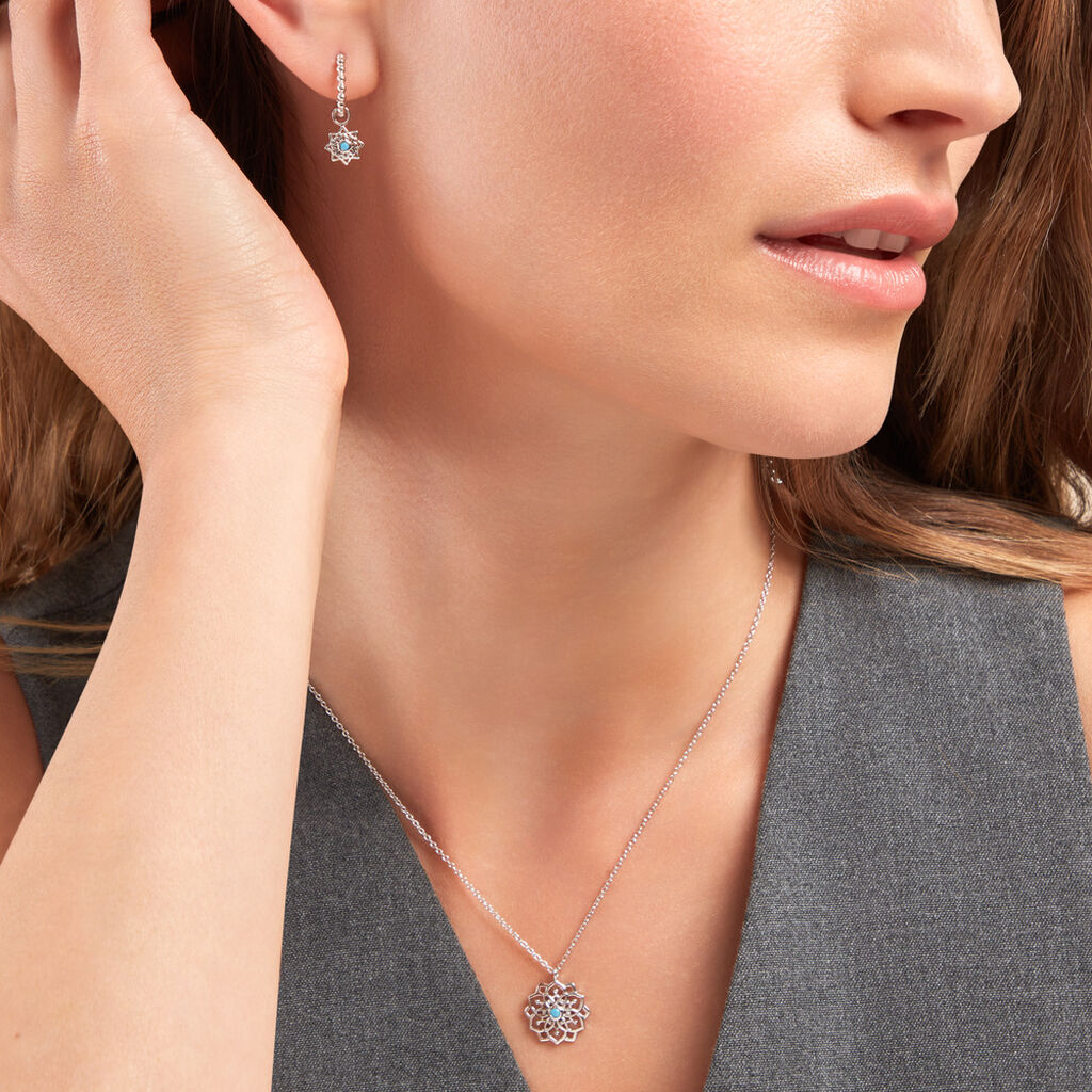 Créoles Meissa Argent Blanc Oxyde De Zirconium - Boucles d'oreilles créoles Femme | Histoire d’Or