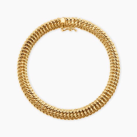 Bracelet Jimmy Maille Americaine Or Jaune - Bracelets cha&icirc;ne Femme | Histoire d&rsquo;Or