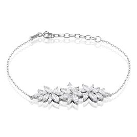 Bracelet Argent Viktorik Fleurs Oxydes De Zirconium - Bracelets Femme | Histoire d’Or