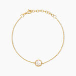 Bracelet Prescilla Argent Dor&eacute; A L'Or 750/1000 Oxyde De Zirconium - Bracelets Femme | Histoire d&rsquo;Or