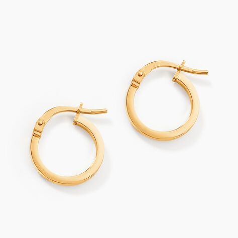 Créoles Thyrza Or Jaune - Boucles d'oreilles créoles Femme | Histoire d’Or