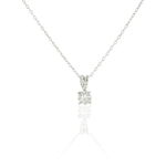Collier Orphee Or Blanc Diamant - Colliers Femme | Histoire d&rsquo;Or