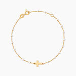 Bracelet Krystle Argent Dor&eacute; A L'Or 750/1000 - Bijoux sans pierre Femme | Histoire d&rsquo;Or