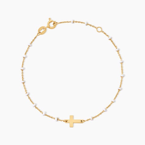 Bracelet Krystle Argent Dor&eacute; A L'Or 750/1000 - Bijoux sans pierre Femme | Histoire d&rsquo;Or