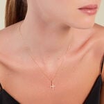 Pendentif Cystenian Or Jaune Oxyde De Zirconium - Pendentifs Communion Femme | Histoire d&rsquo;Or