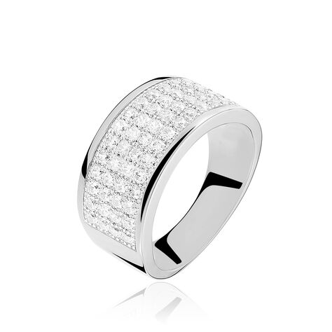 Bague Cecelia Argent Blanc Oxyde De Zirconium - Bagues avec pierre Femme | Histoire d’Or