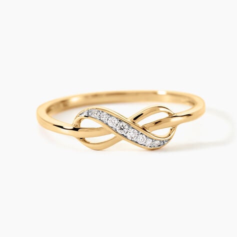 Bague Rabindra Or Jaune Diamant - Bagues avec pierre Femme | Histoire d&rsquo;Or