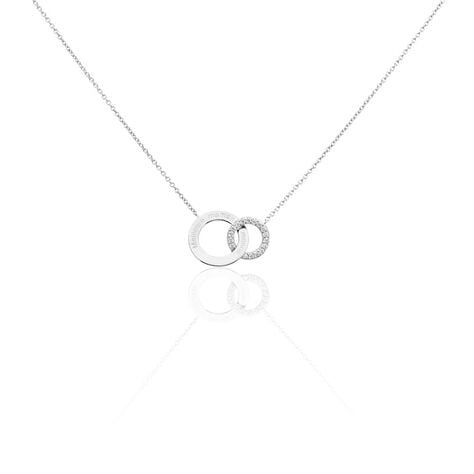 Collier Ananth Argent Blanc Oxyde De Zirconium - Colliers fantaisie Femme | Histoire d&rsquo;Or