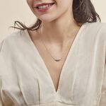 Collier Oya Argent Blanc Oxyde De Zirconium - Colliers fantaisie Femme | Histoire d&rsquo;Or