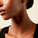 Cr&eacute;oles Glynis Argent Blanc Oxyde De Zirconium - Boucles d'oreilles cr&eacute;oles Femme | Histoire d&rsquo;Or