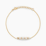 Bracelet Monique Argent Jaune Oxyde De Zirconium - Bracelets Femme | Histoire d&rsquo;Or