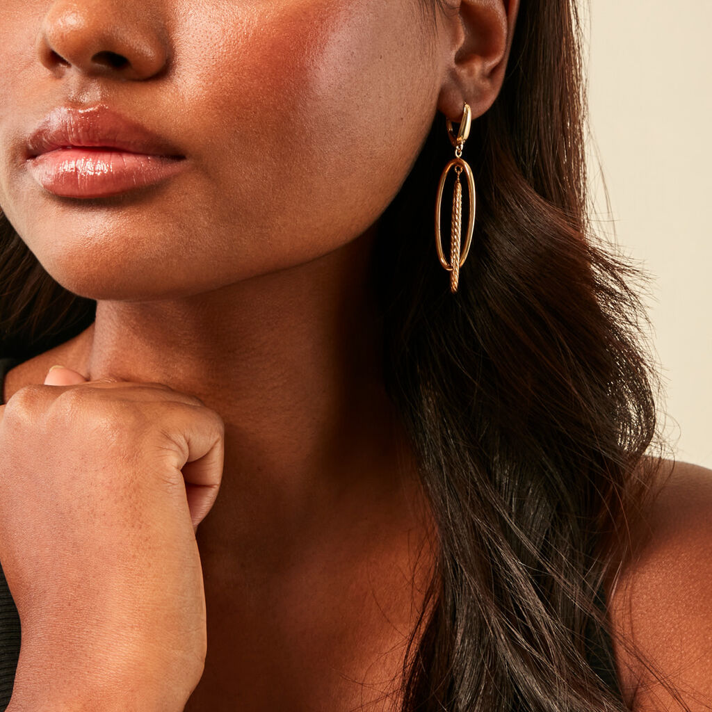 Boucles D'Oreilles Pendantes Francisek Or Jaune - Boucles d'oreilles pendantes Femme | Histoire d’Or