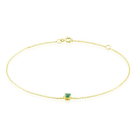 Bracelet Or Jaune Onora Emeraude - Bracelets Femme | Histoire d’Or