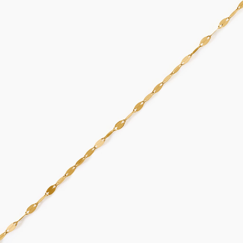 Bracelet Camelie Argent Dor&eacute; A L'Or 750/1000 - Bijoux sans pierre Femme | Histoire d&rsquo;Or
