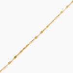 Bracelet Camelie Argent Dor&eacute; A L'Or 750/1000 - Bijoux sans pierre Femme | Histoire d&rsquo;Or