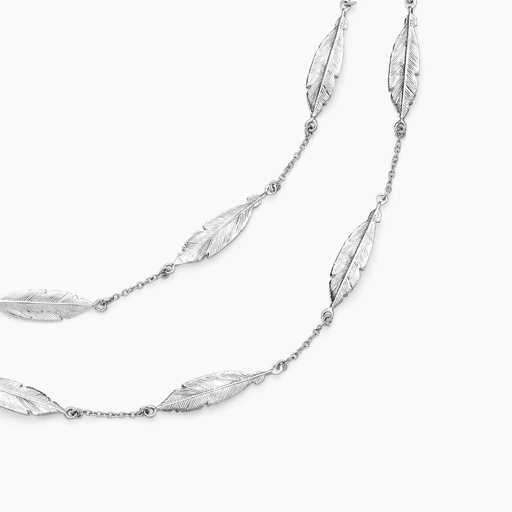 Collier Elaine Argent Blanc - Colliers Femme | Histoire d&rsquo;Or