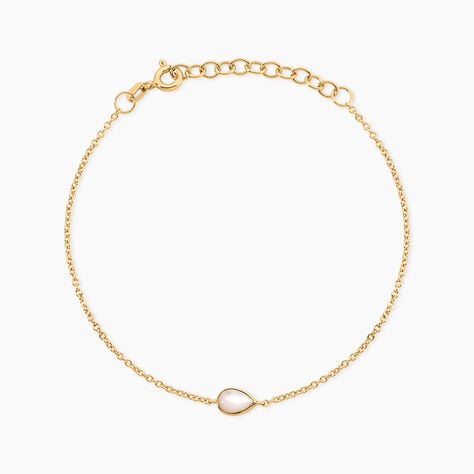 Bracelet Ondee Argent Dor&eacute; A L'Or 750/1000 Nacre - Bracelets Femme | Histoire d&rsquo;Or