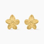 Boucles D'Oreilles Puces Barbade Acier Jaune - Boucles d'oreilles fantaisie Femme | Histoire d&rsquo;Or