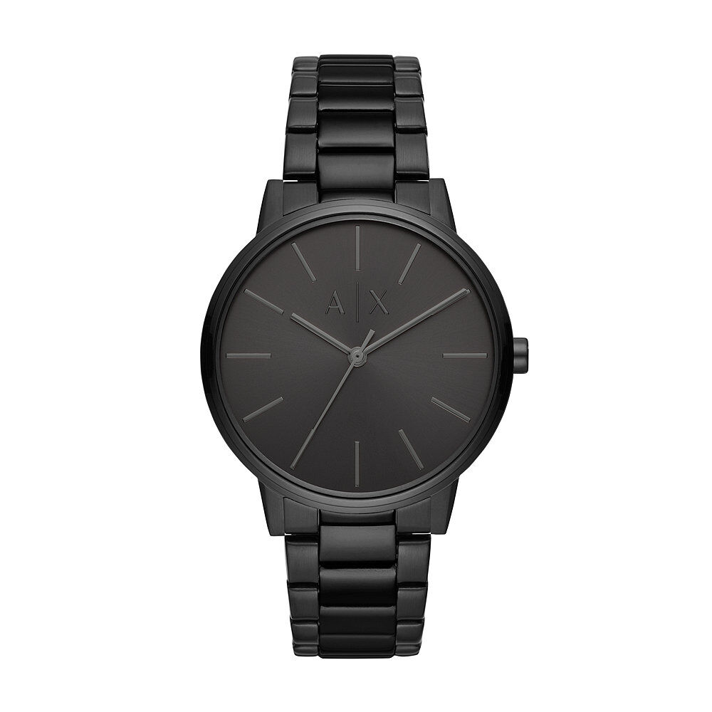 Montre armani noir deals