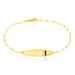 Bracelet Identité Eowyn Maille Fantaisie Or Jaune - Bracelets Communion Enfant | Histoire d’Or