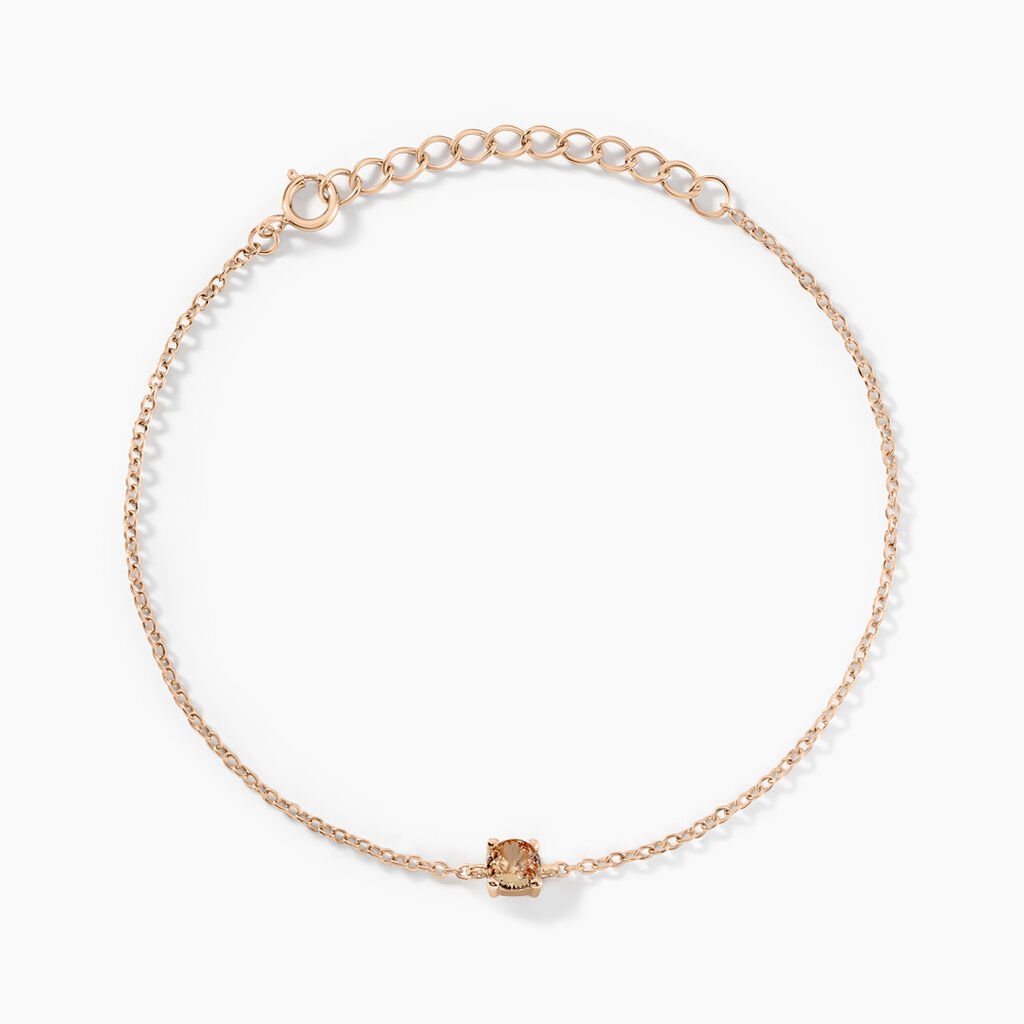 Bracelet Rio Argent Rose Oxyde De Zirconium - Bracelets Femme | Histoire d&rsquo;Or